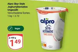 Globus Alpro skyr style joghurtalternative ungesüßt Angebot