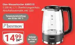 Globus Bestron glas-wasserkocher awk51g Angebot