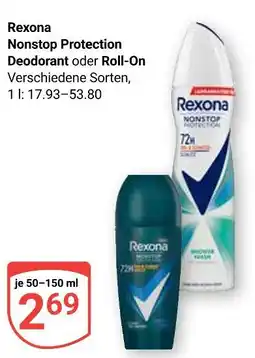Globus Rexona nonstop protection deodorant Angebot