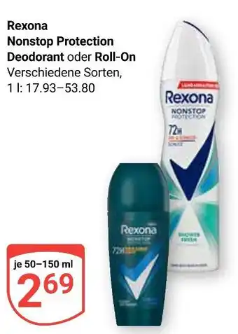 Globus Rexona nonstop protection deodorant Angebot