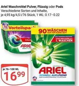 Globus Ariel waschmittel pulver Angebot