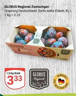 Globus Globus regional zwetschgen Angebot