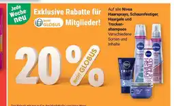 Globus Nivea haarsprays Angebot