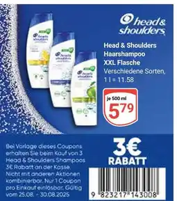 Globus Head & shoulders haarschampoo xxl flasche Angebot