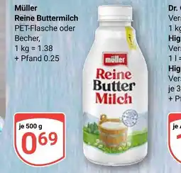 Globus Müller reine buttermilch Angebot