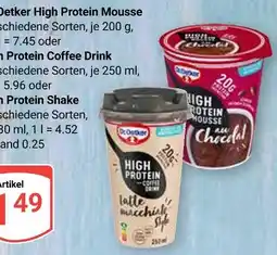 Globus Dr. oetker high protein mousse Angebot
