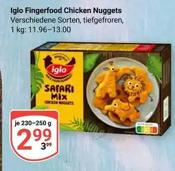 Globus Iglo fingerfood chicken nuggets Angebot