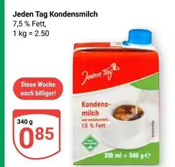 Globus Jeden tag kondensmilch Angebot