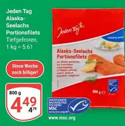 Globus Jeden tag alaska-seelachs portionsfilets Angebot