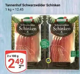 Globus Tannenhof schwarzwälder schinken Angebot
