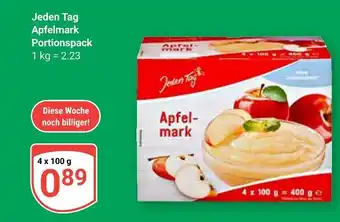 Globus Jeden tag apfelmark portionspack Angebot