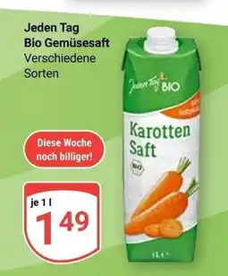 Globus Jeden tag bio karotten saft Angebot