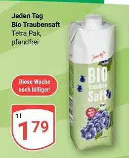 Globus Jeden tag bio traubensaft Angebot
