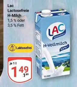 Globus Lac lactosefreie h-milch 1,5 % fett Angebot