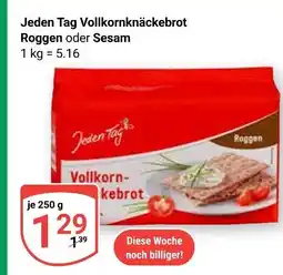 Globus Jeden tag vollkornknäckebrot roggen Angebot