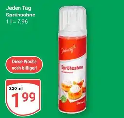 Globus Jeden tag sprühsahne Angebot