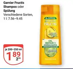 Globus Garnier fructis shampoo Angebot