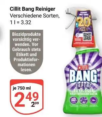 Globus Cillit bang reiniger Angebot