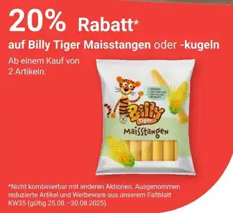 Globus Billy tiger 20% rabatt Angebot