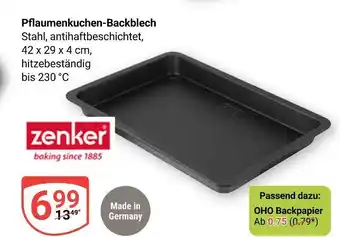 Globus Zenker pflaumenkuchen-backblech Angebot