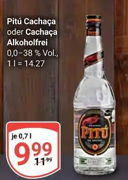 Globus Pitú cachaça Angebot
