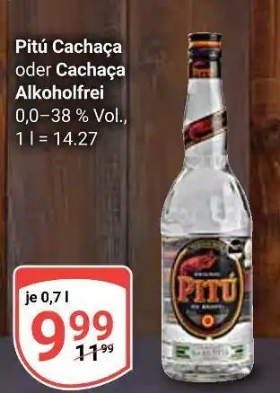 Globus Pitú cachaça Angebot