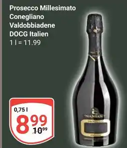 Globus Prosecco millesimato conegliano valdobbiadene docg Angebot