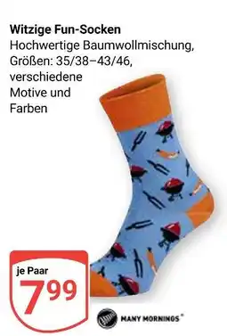 Globus Many mornings witzige fun-socken Angebot