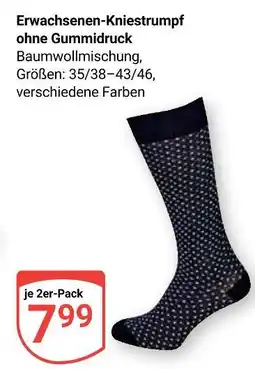 Globus Erwachsenen-kniestrumpf ohne gummidruck Angebot