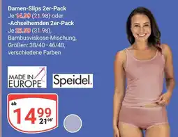 Globus Speidel damen-slips 2er-pack oder -achselhemden 2er-pack Angebot