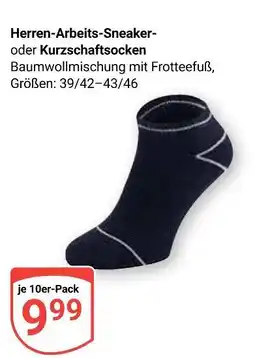 Globus Herren-arbeits-sneaker-socken Angebot