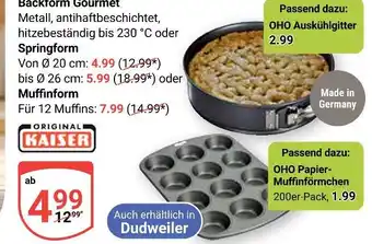 Globus Original kaiser backform gourmet springform ø 20 cm Angebot