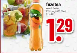 trinkgut Fuzetea schwarzer tee pfirsich Angebot