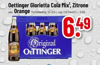 trinkgut Oettinger glorietta cola mix, zitrone Angebot