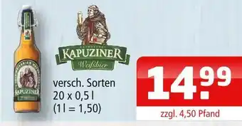 Getränke Oase Kapuziner weißbier Angebot