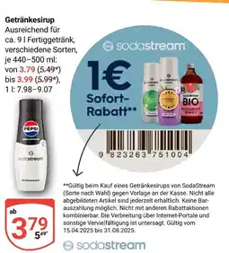 Globus Sodastream getränkesirup Angebot