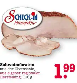 E-Center Scheck-in manufaktur schweinebraten Angebot