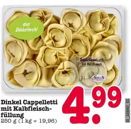 E-Center Scheck-in dinkel cappelletti mit kalbfleischfüllung Angebot