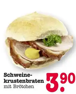 E-Center Schweinekrustenbraten mit brötchen Angebot