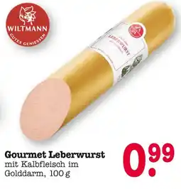 E-Center Wiltmann gourmet leberwurst Angebot