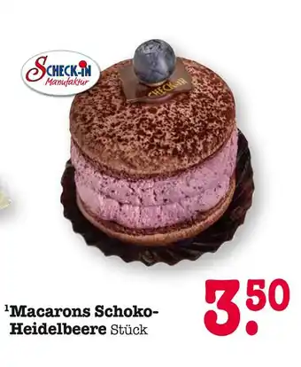 E-Center Scheck-in manufaktur macarons schoko-heidelbeere Angebot