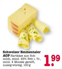 E-Center Schweizer emmentaler aop Angebot