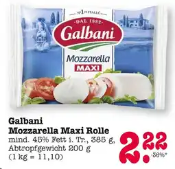 E-Center Galbani mozzarella maxi rolle Angebot