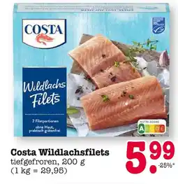 E-Center Costa wildlachsfilets Angebot