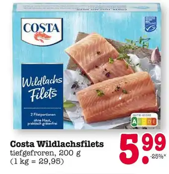 E-Center Costa wildlachsfilets Angebot