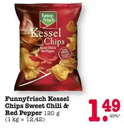 E-Center Funnyfrisch kessel chips sweet chili & red pepper Angebot