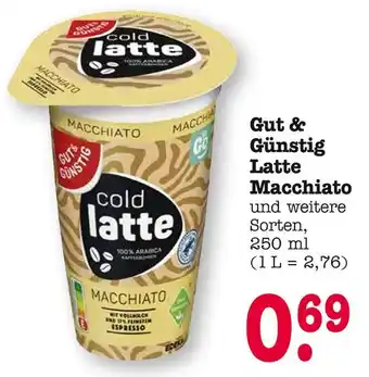 E-Center Gut & günstig latte macchiato Angebot