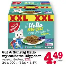 E-Center Gut & günstig hello my cat zarte häppchen Angebot