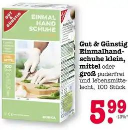E-Center Gut & günstig einmalhandschuhe klein Angebot