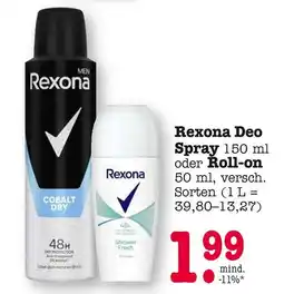 E-Center Rexona deo spray Angebot